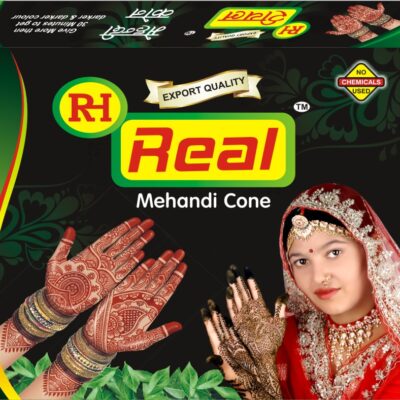 Real Henna Mehendi Cone,natural Black cone, 360 Grams (Pack Of 12 cones)