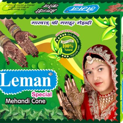 Real Henna Cone Leman Green (Set of 12 Cones)